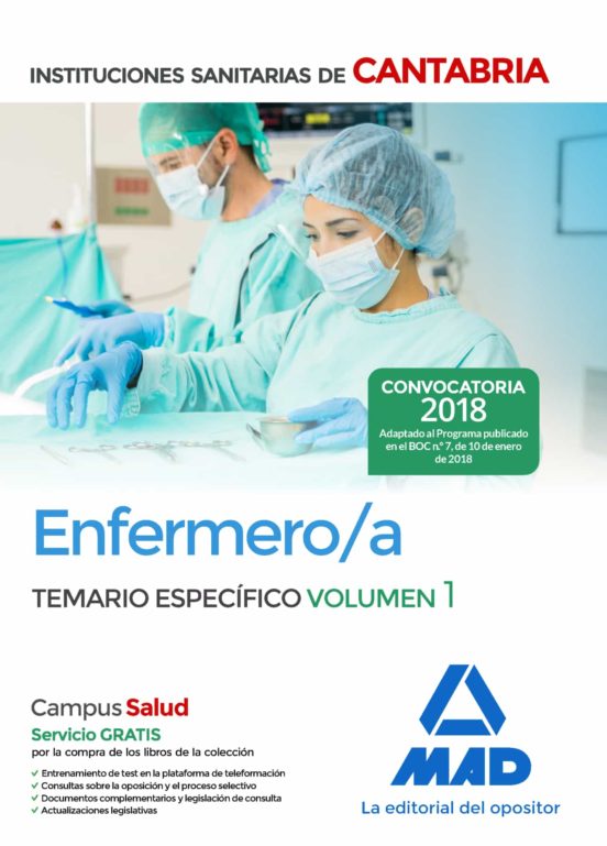 Enfermero/a De Las Instituciones Sanitarias De Cantabria: Temario Espe