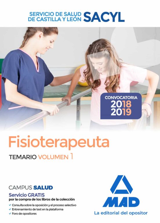 Fisioterapeuta Del Servicio De Salud De Castilla Y León . Temario Volumen 1