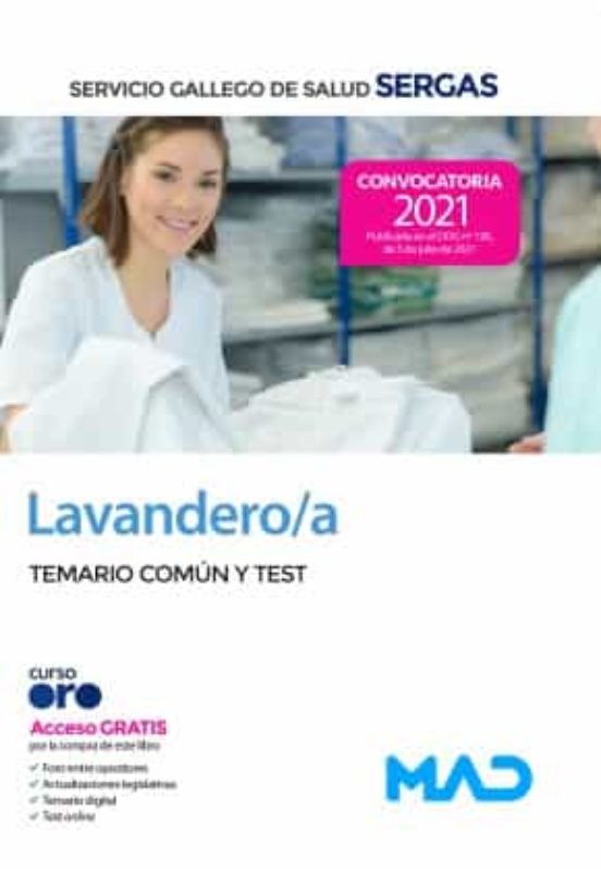 Lavandero/a Del Servicio Gallego De Salud. Temario Común Y Test