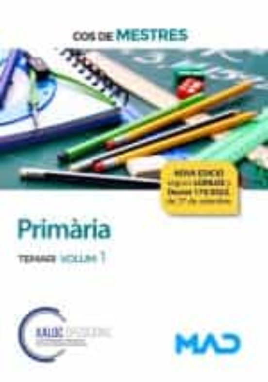 Cos De Mestres. Primaria. Temari Volum 1