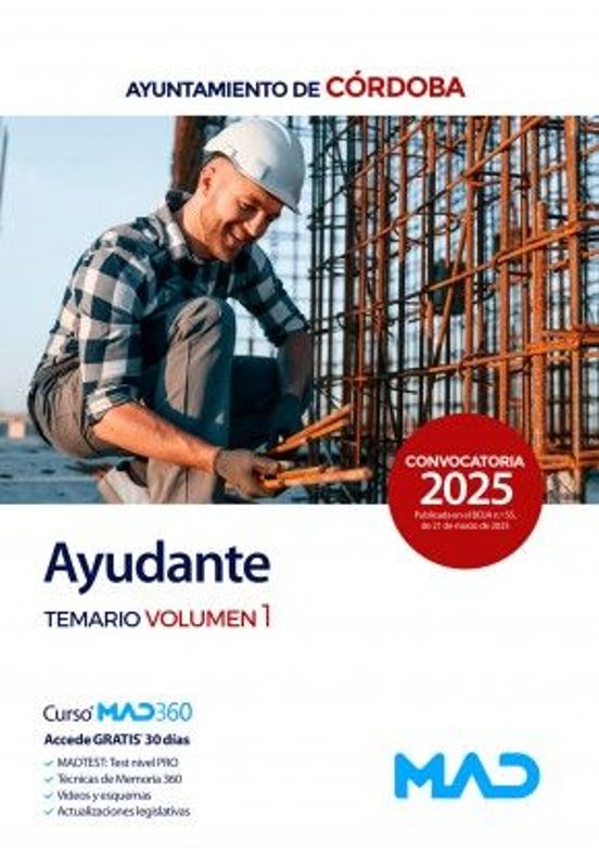 Ayudante. Temario Vol 1. Ayuntamiento De Córdoba