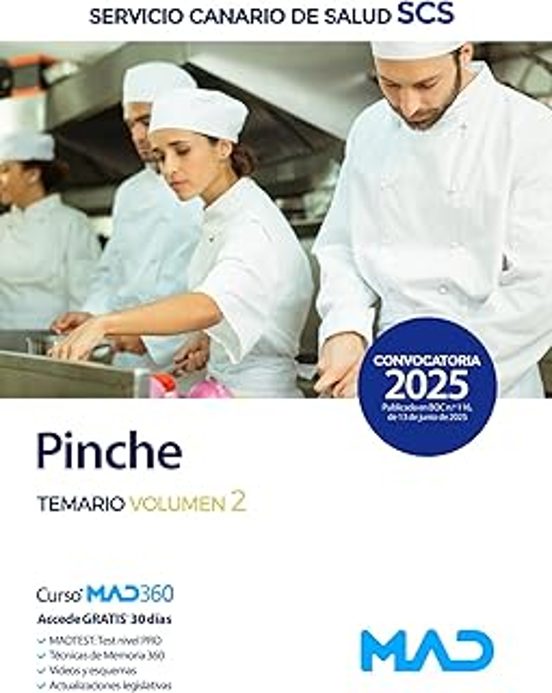 Pinche Del Servicio Canario De Salud. Temario Volumen 2