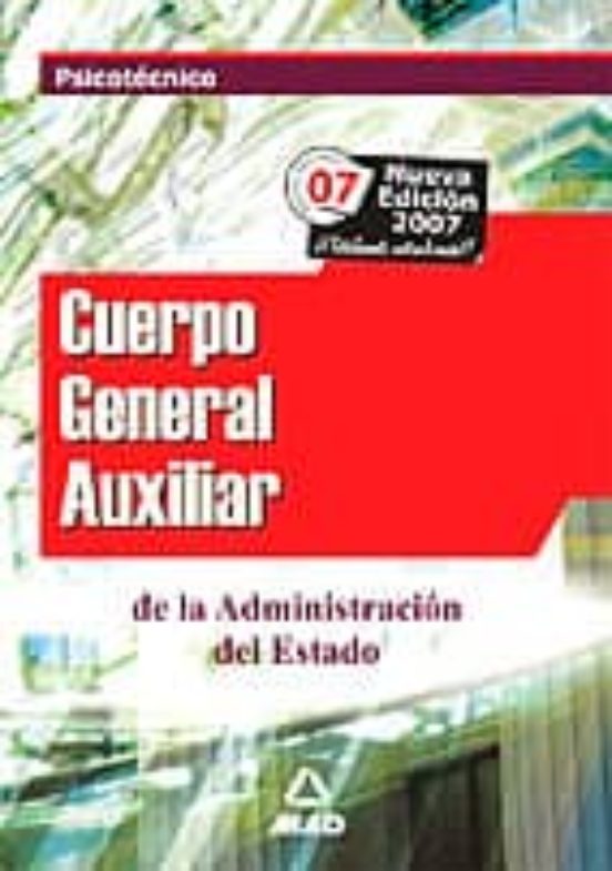 Psicotecnico De Auxiliar Administrativo Del Estado