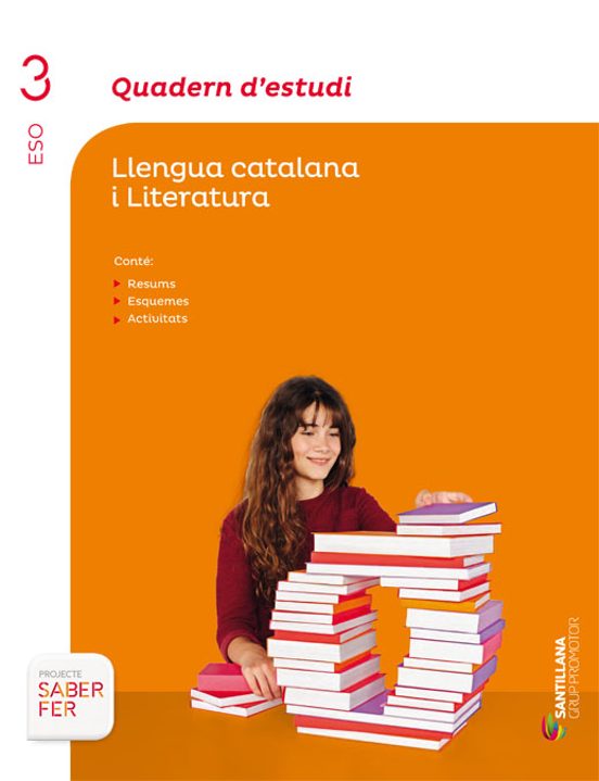 Llengua Catalana I Literatura. Quadern D Estudi Llengua 3º Secund Aria