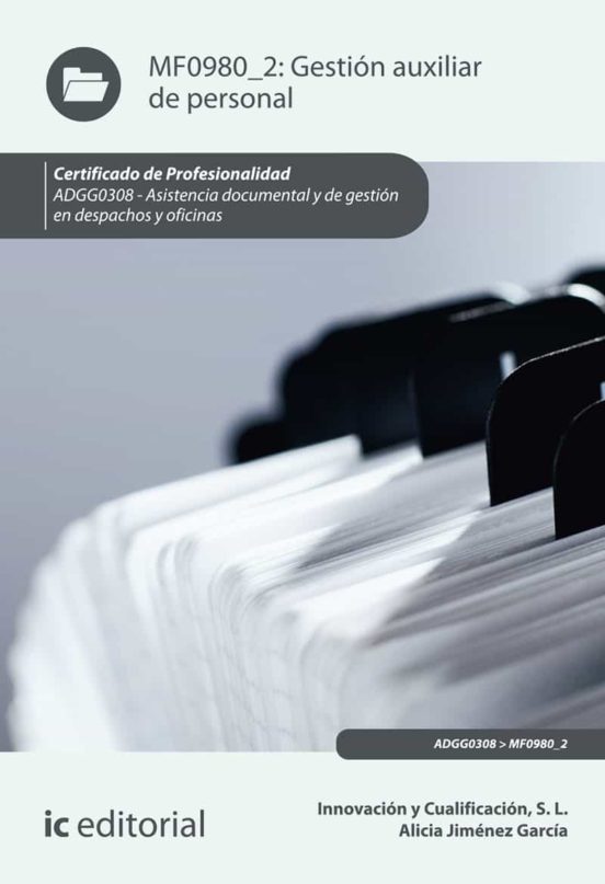Adgg0308 Gestión Auxiliar De Personal. Asistencia Docume Ntal