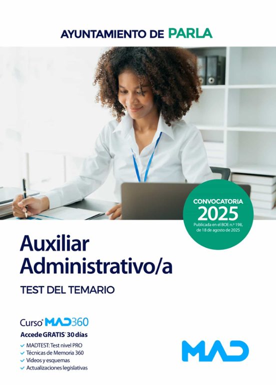 Auxiliar Administrativo/a Del Ayuntamiento De Parla. Test Del Temario