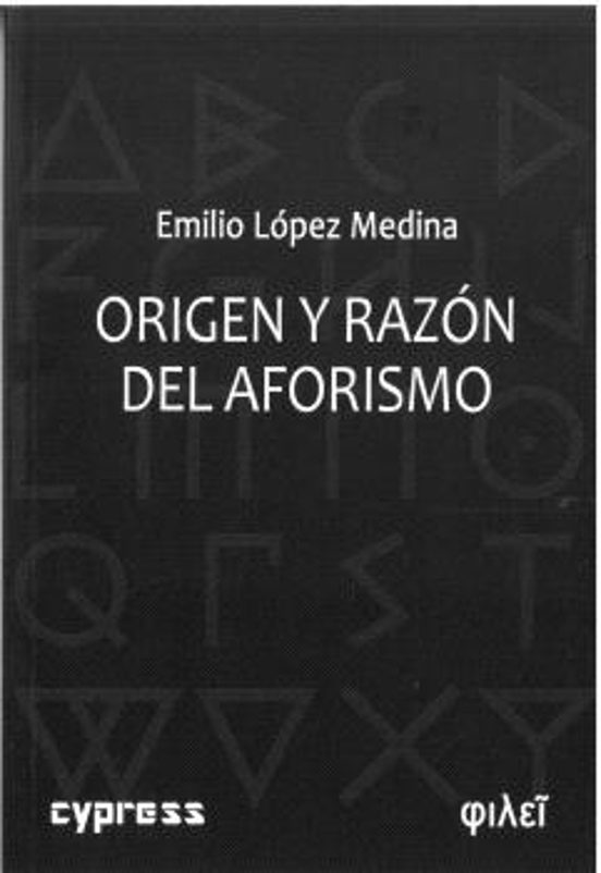 Origen Y Razón Del Aforismo