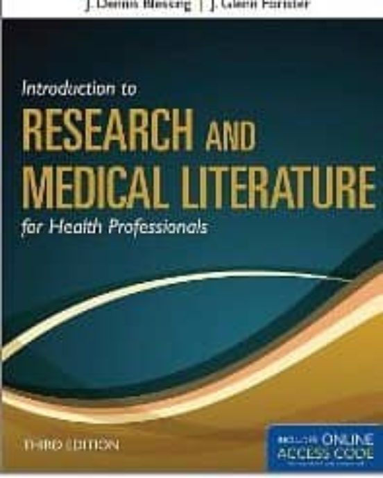 Introduction To Research And Medical Literature For Health Profes Sion