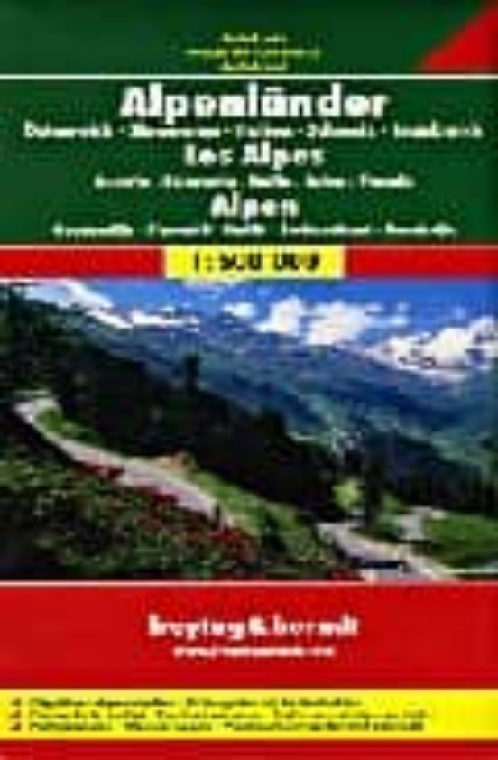 Los Alpes Mapa De Carreteras