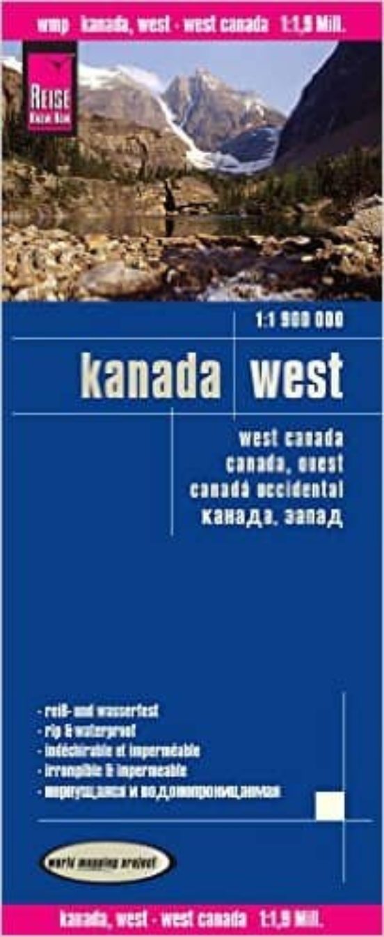 Canada Oeste 1:1.900.000 Impermeable