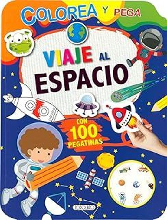Viaje Al Espacio. Colorea Y Pega