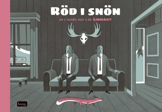 Röd i snön