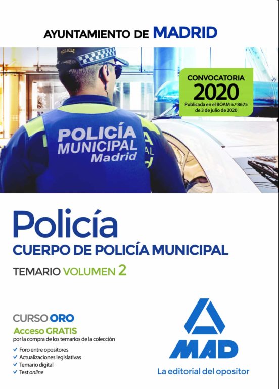 Policia Local Temario Volumen Ii Del Ayuntamiento De Madrid