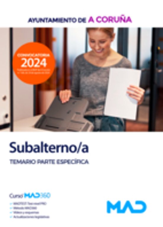 Subalterno/a. Temario Parte Específica