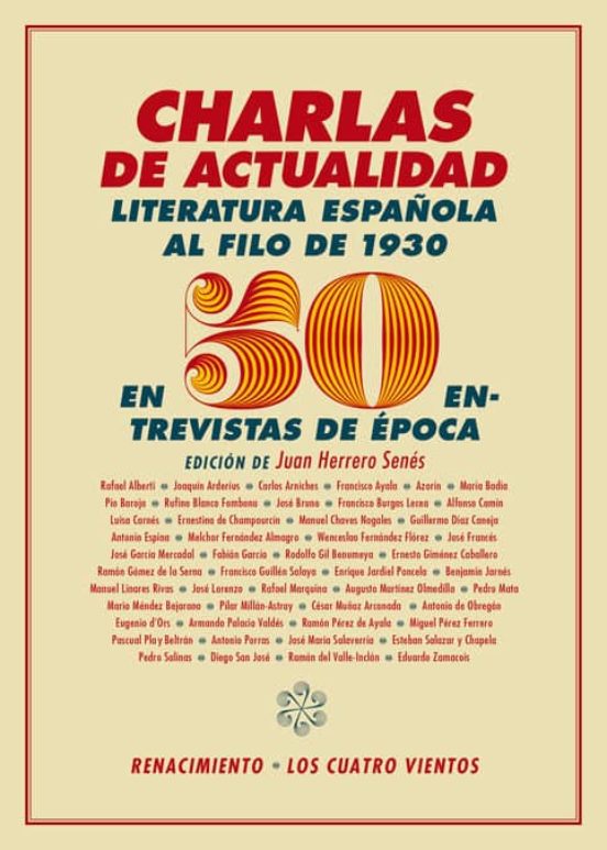Charlas De Actualidad: La Literatura Española Al Filo De 1930 En 50 En