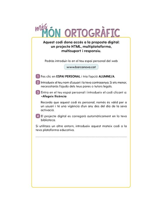 Més Món Ortogràfic 5º Educacio Primaria Quaderns Cataluña / Islas Bale