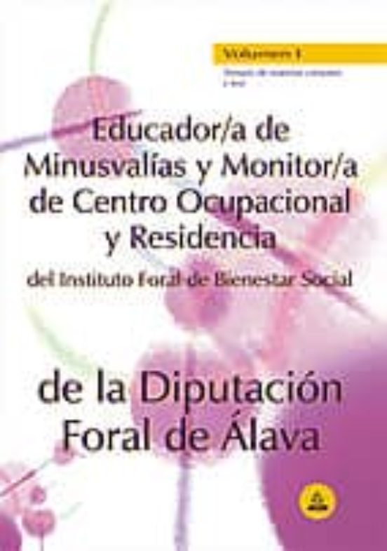 Educacor/a De Minusvalias Y Monitor/a De Centro Ocupacional Del I Nsti