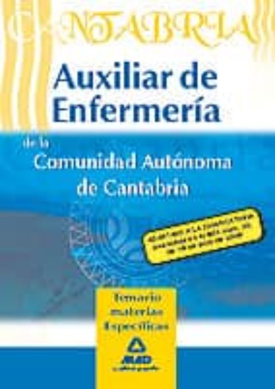 Auxiliares De Enfermeria De La Comunidad Autonoma De Cantabria. T Emar