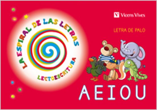 La Espiral de las Letras Letra de Palo a e i o u Infantil