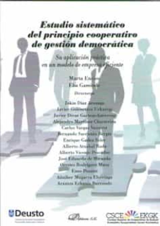 Estudio Sistematico Del Principio Cooperativo De Gestion Democratica