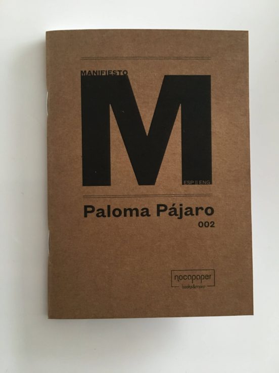 Manifiesto Paloma Pajaro