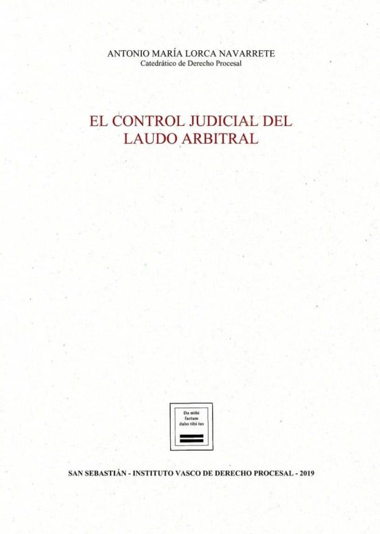 El Control Judicial Del Laudo Arbitral