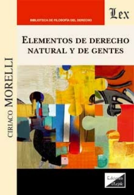 Elementos De Derecho Natural Y De Gentes