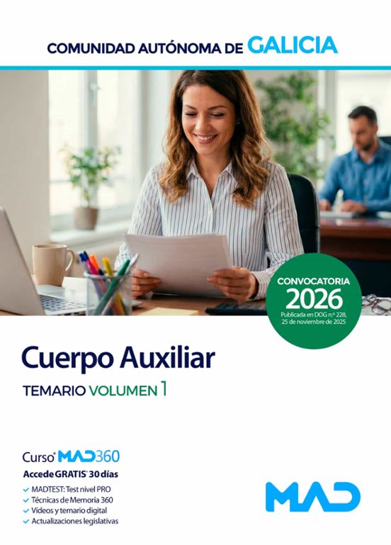 Cuerpo Auxiliar De La Administración General. Comunidad Autónoma De Ga