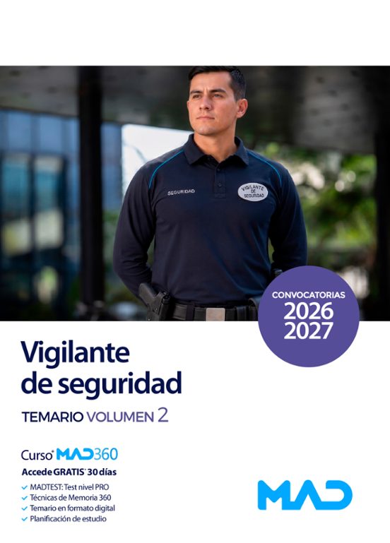 Vigilante de seguridad. Temario. Volumen 2. Ministerio del Interior