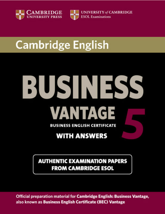 Cambridge English Business 5 Vantage Student S Book With Answers