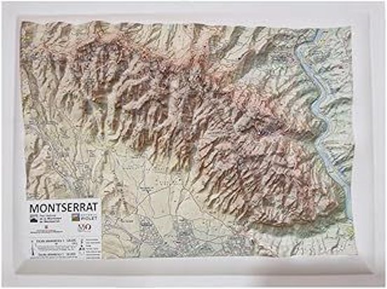 Mapa Relleu Montserrat 1:18.000