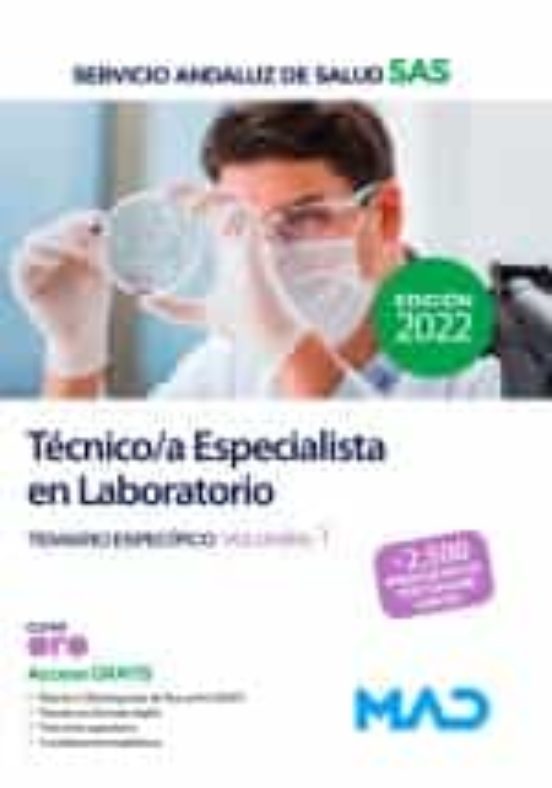 Técnico/a Especialista En Laboratorio Del Servicio Andaluz De Salud. Temario Específico Volumen 1