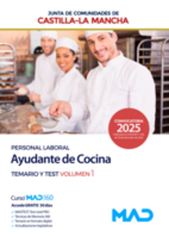 Ayudante De Cocina . Temario Y Test Volumen 1 Junta