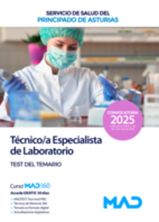 Técnico/a Especialista De Laboratorio. Test Del Temario