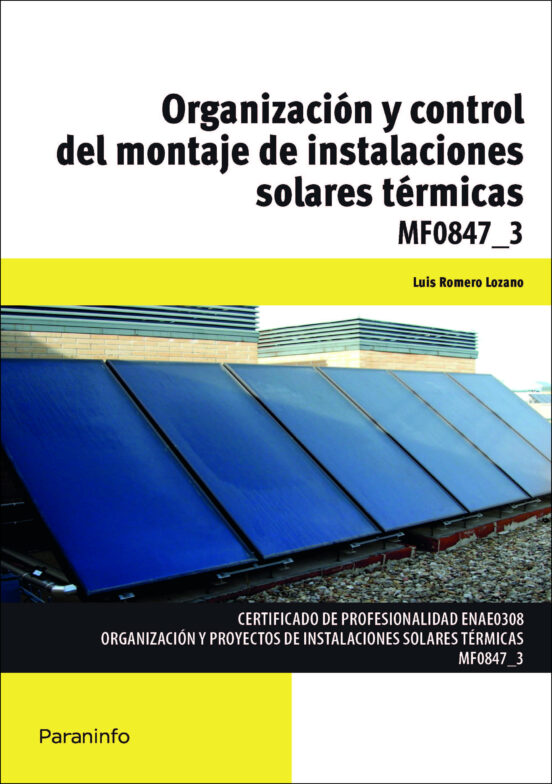 Organización y Control del Montaje de Instalaciones Solares