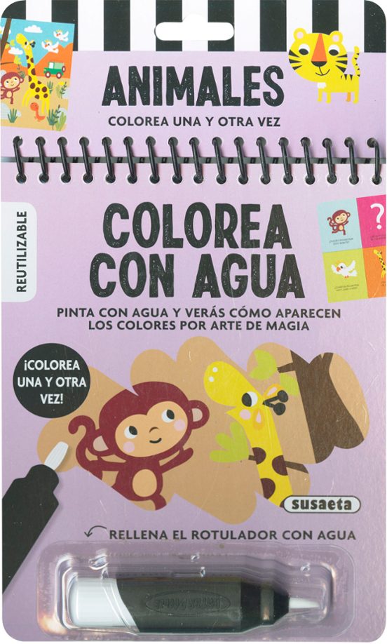 Animales. Colorea Con Agua