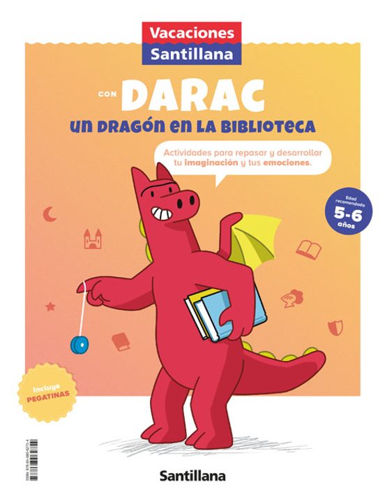 Vacaciones Santillana Con Darac Un Dragon En La Biblioteca 5/6 Años Ed