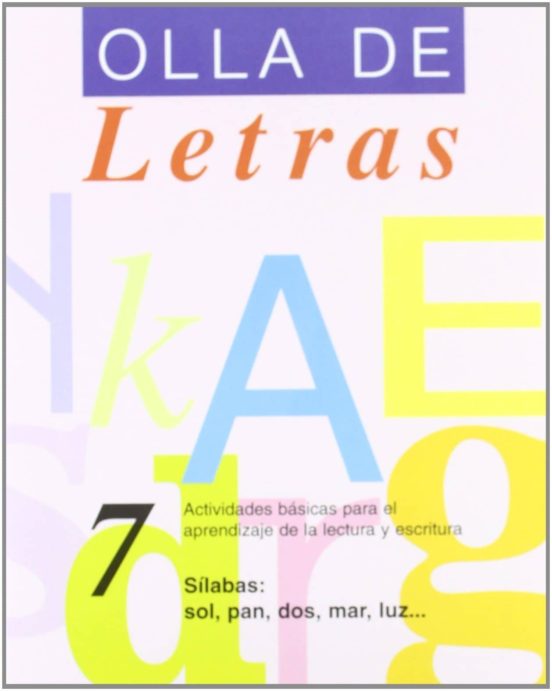 Olla De Letras Nº 7 Sílabas: Sol Pan Dos Mar Luz