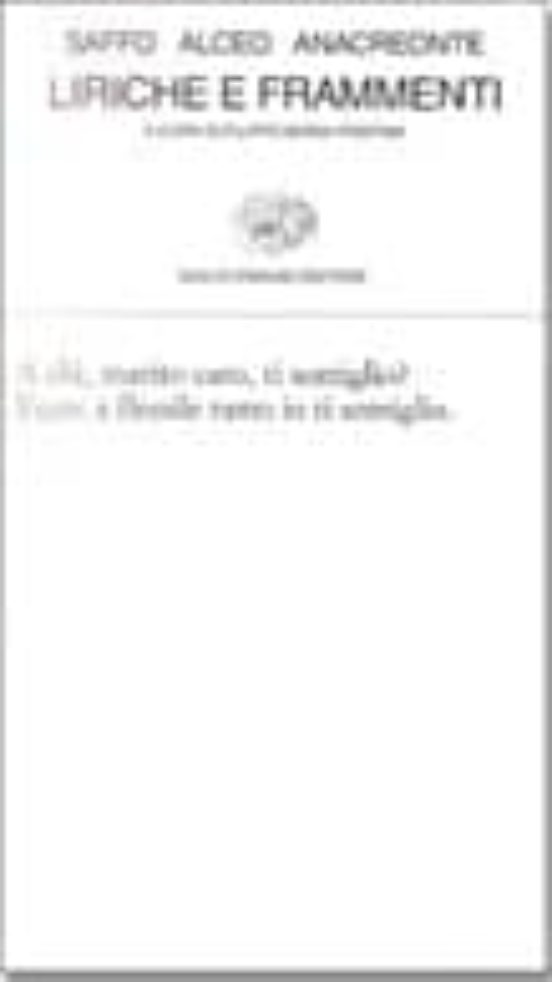 Liriche e Frammenti