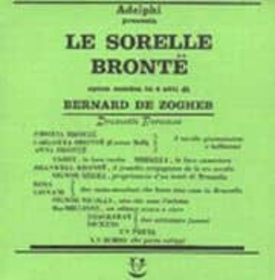 Le Sorelle Brontë. Opera Comica In Quattro Atti