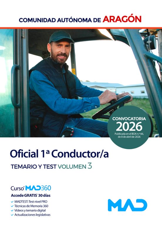 Oficial 1ª Conductor / a. Comunidad Autónoma de Aragón. Temario V Olum