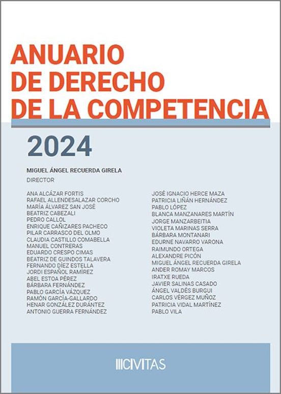 Anuario De Derecho De La Competencia 2024