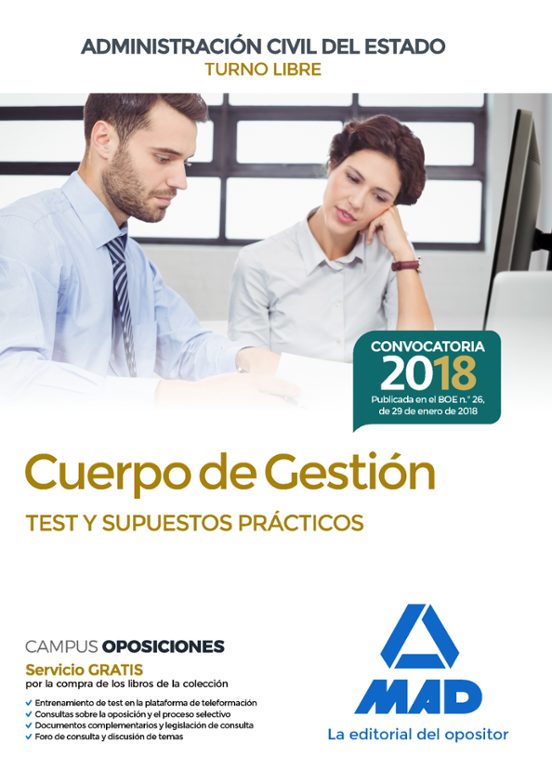 Cuerpo De Gestión De La Administración Civil Del Estado . Test Y Supuestos Prácticos