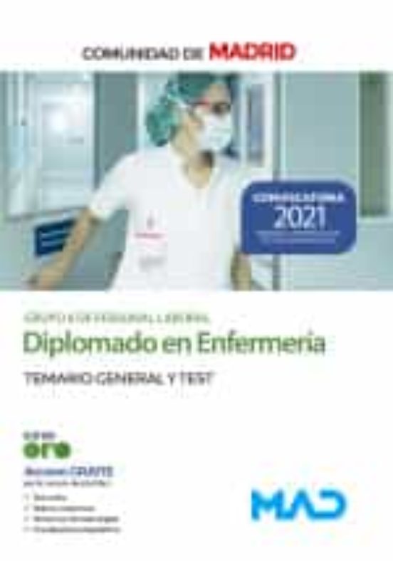 Diplomado En Enfermería De La Comunidad De Madrid. Temario General Y Test