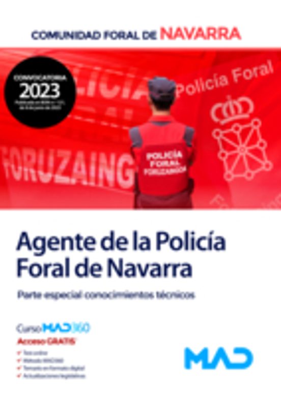 Agente De La Policia Foral De Navarra. Temario Parte Especial Conocimi