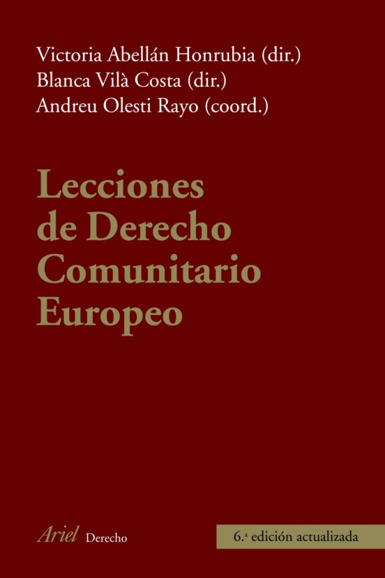 Lecciones De Derecho Comunitario Europeo