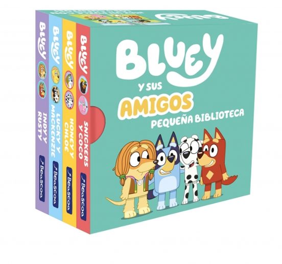 Bluey. Libro Juguete — Bluey Y Sus Amigos. Pequeña Biblioteca