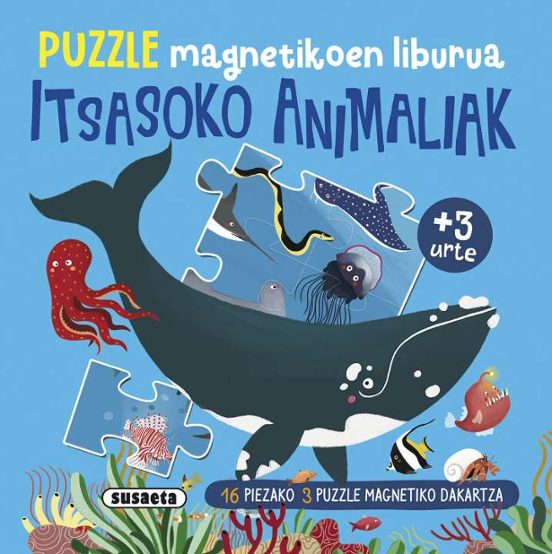 Puzzle Magnetikoen Liburua Itsasoko Animaliak