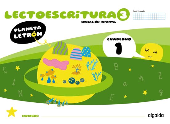 Planeta Letrón Lectoescritura Nivel 3 Cuaderno 1 Cuadrícula 5 Años