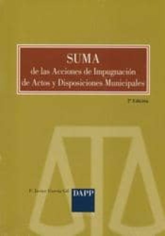 Suma De Las Acciones De Impugnacion De Actos Y Disposiciones Muni Cipa